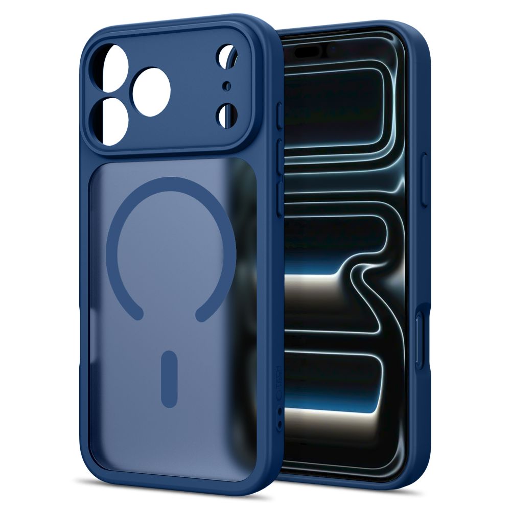 Tech Protect Basicmag Magsafe Iphone 17 Pro Max / 18 Pro Max Mat Dyb Blå