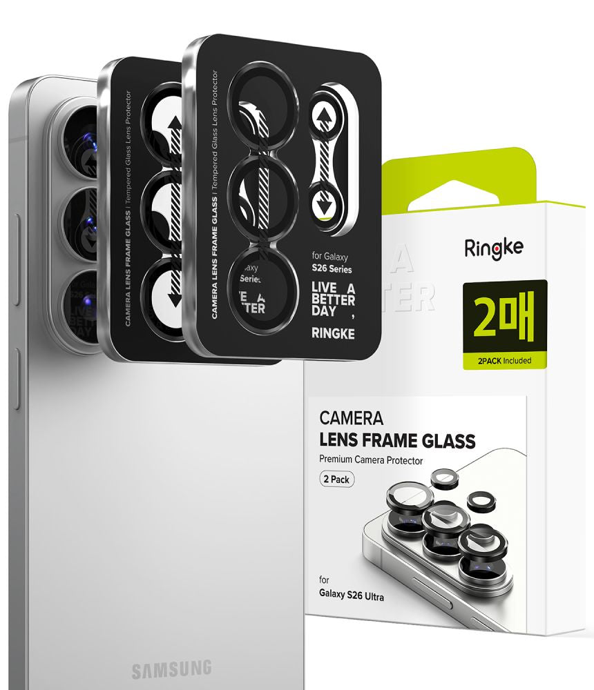 Kamera Beskyttelse Ringke Camera Frame Protector 2 Pack Galaxy S26 Ultra Black