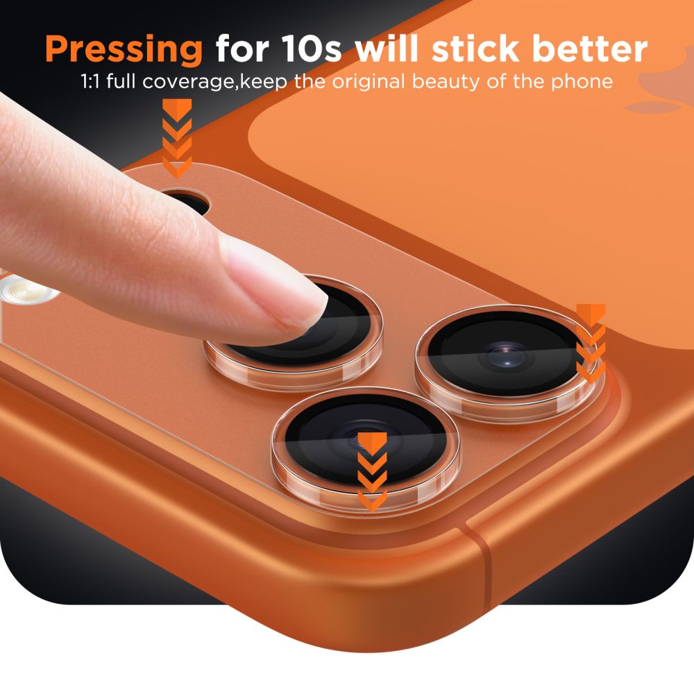 Kamera Beskyttelse Tech Protect Camfull Fit+ Iphone 17 Pro Mat Clear