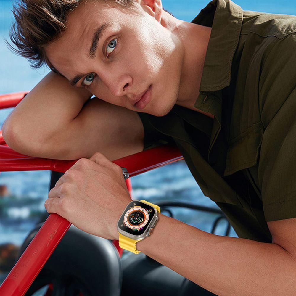 Tech Protect Iconband Pro Apple Watch 8 / 9 / 10 / 11 / 12 / Se / Ultra (44 / 45 / 46 / 49 Mm) Midnatsblå