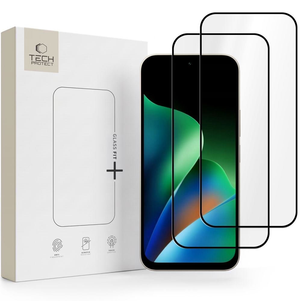 Hærdet Glas Tech Protect Glass Fit+ 2 Pack Xiaomi Redmi 17 4 G / 5 G Sort