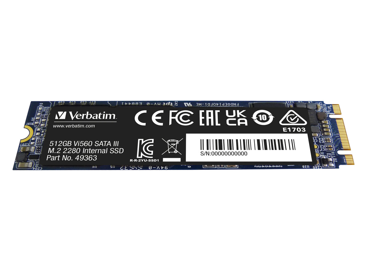 Verbatim Vi560 S3 512 GB M.2 Serial ATA III 3D NAND