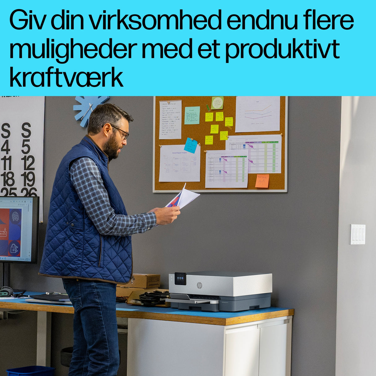 HP OfficeJet Pro 9110b Trådløst Farve Printer, Tosidet print