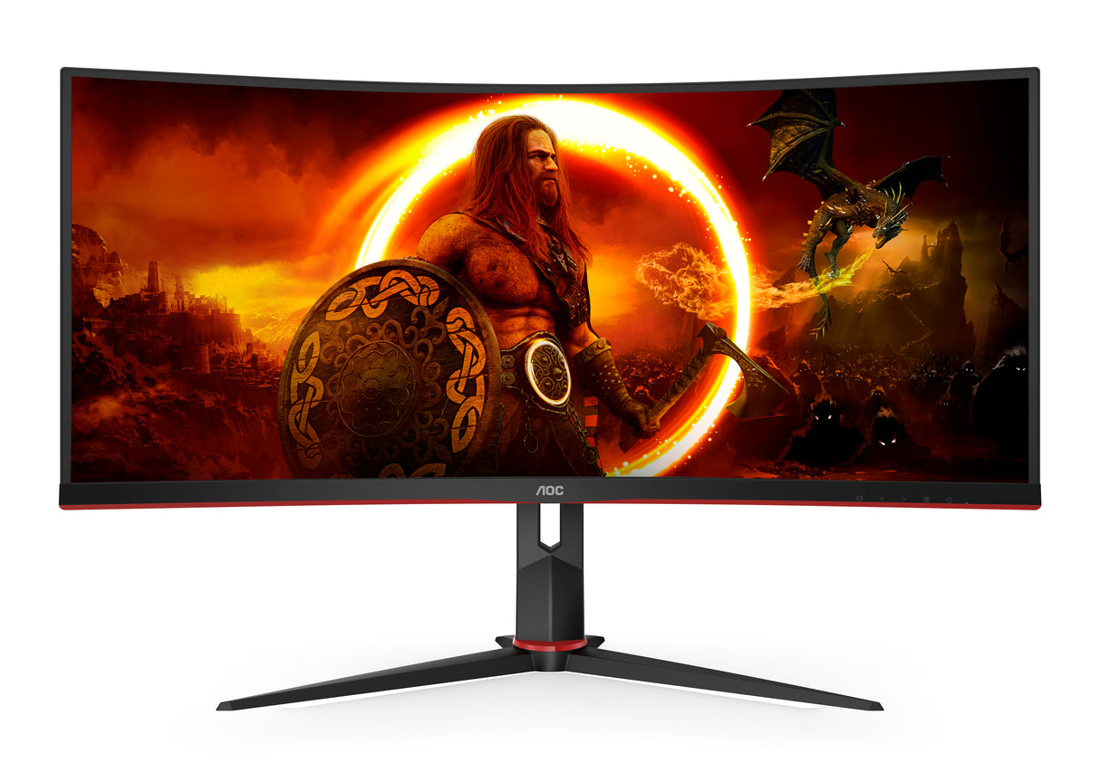 AOC G2 CU34G2XP computerskærm 86,4 cm (34") 3440 x 1440 pixel UltraWide Quad HD LED Sort