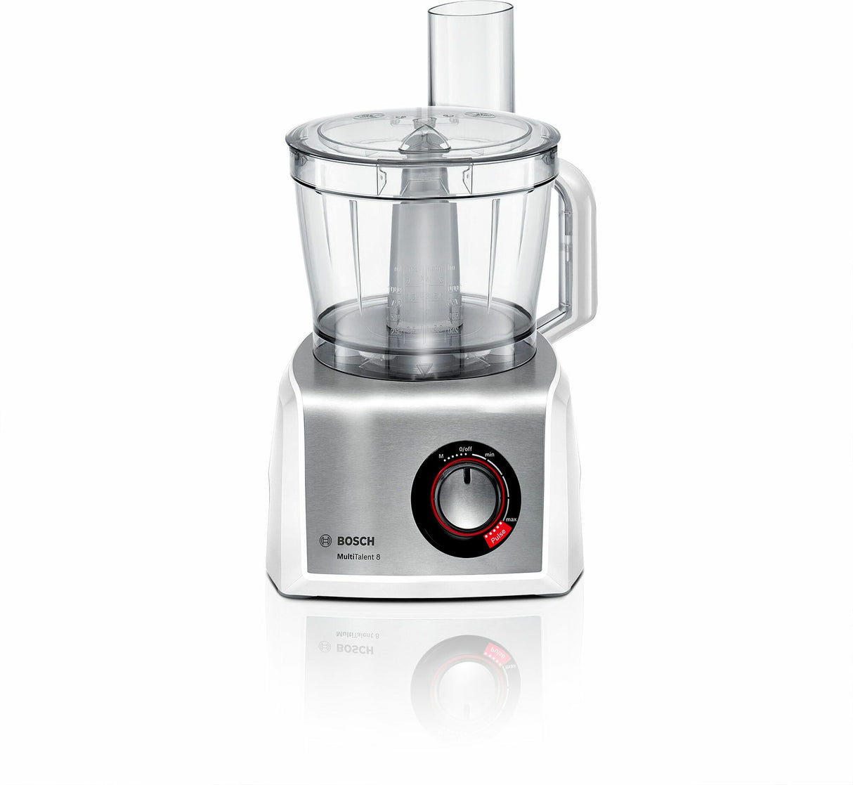 Bosch MC812S814 foodprocessor 1250 W 3,9 L Rustfrit stål, Hvid