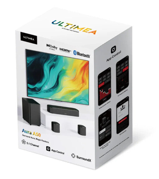 Ultimea Aura A50 Sort 5.1 kanaler