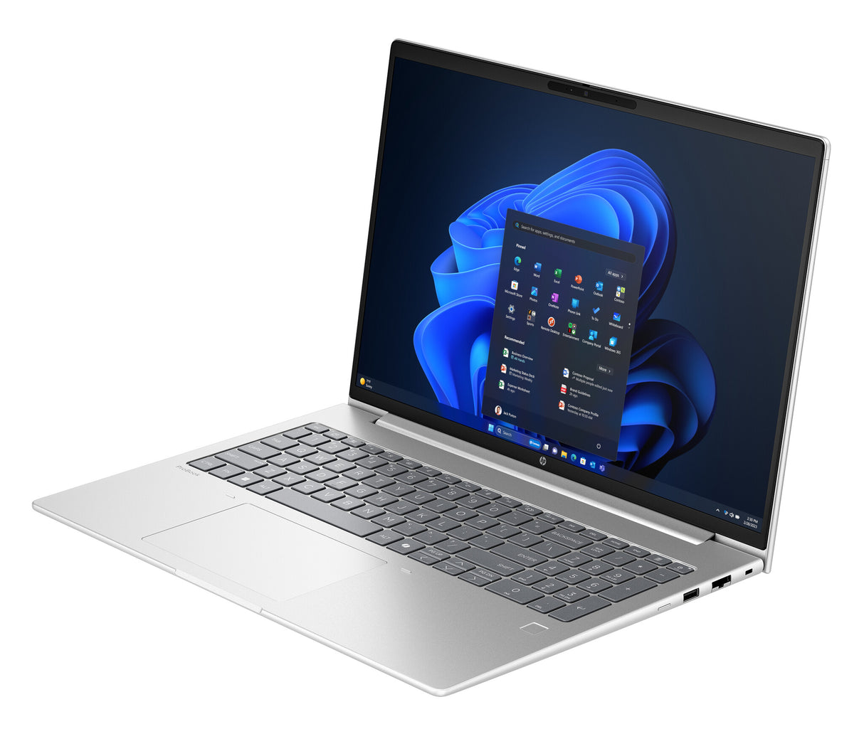 HP ProBook 4 G1ah AMD Ryzen™ 5 220 Laptop 40,6 cm (16") WUXGA 24 GB DDR5-SDRAM 512 GB SSD Wi-Fi 7 (802.11be) Windows 11 Pro AI PC Sølv