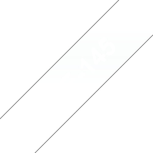 Brother TZE-145 etiketbånd Hvid på transparent