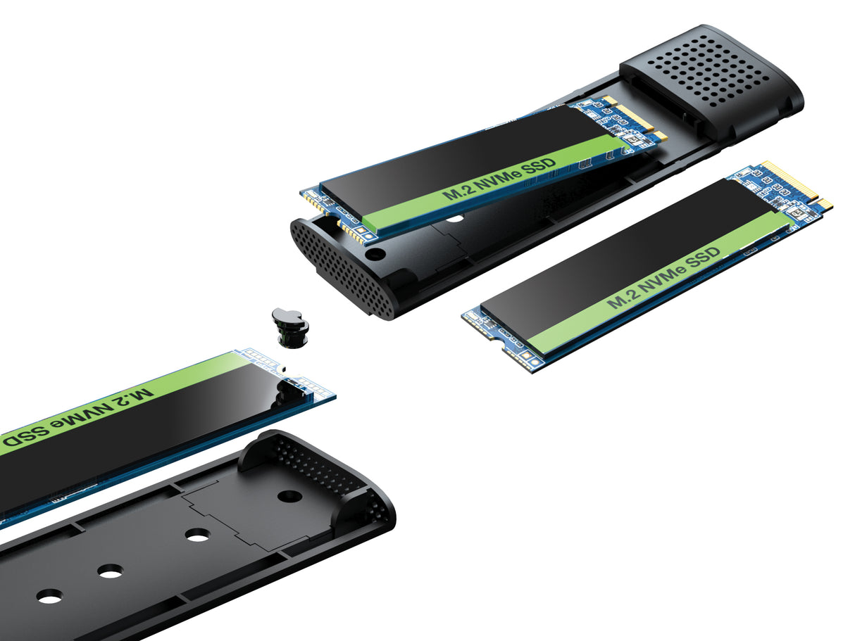 Sandberg 136-39 drevkabinet SSD kabinet Sort M.2