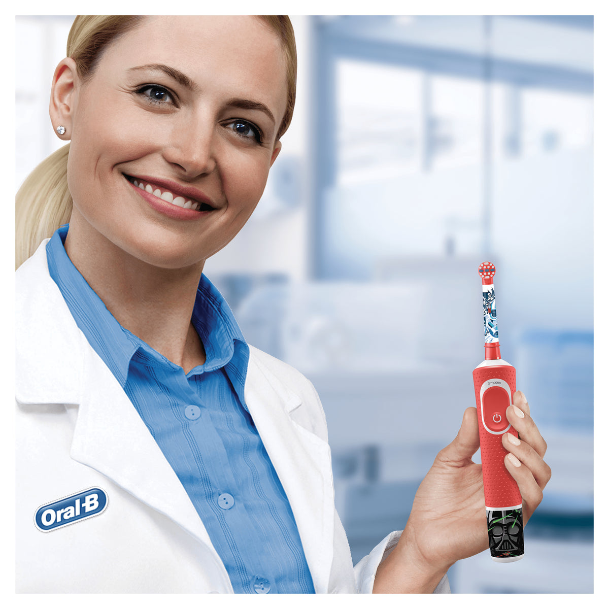 Oral-B Kids Star Wars Ekstra tandbørstehoved 3 Blå Hvid