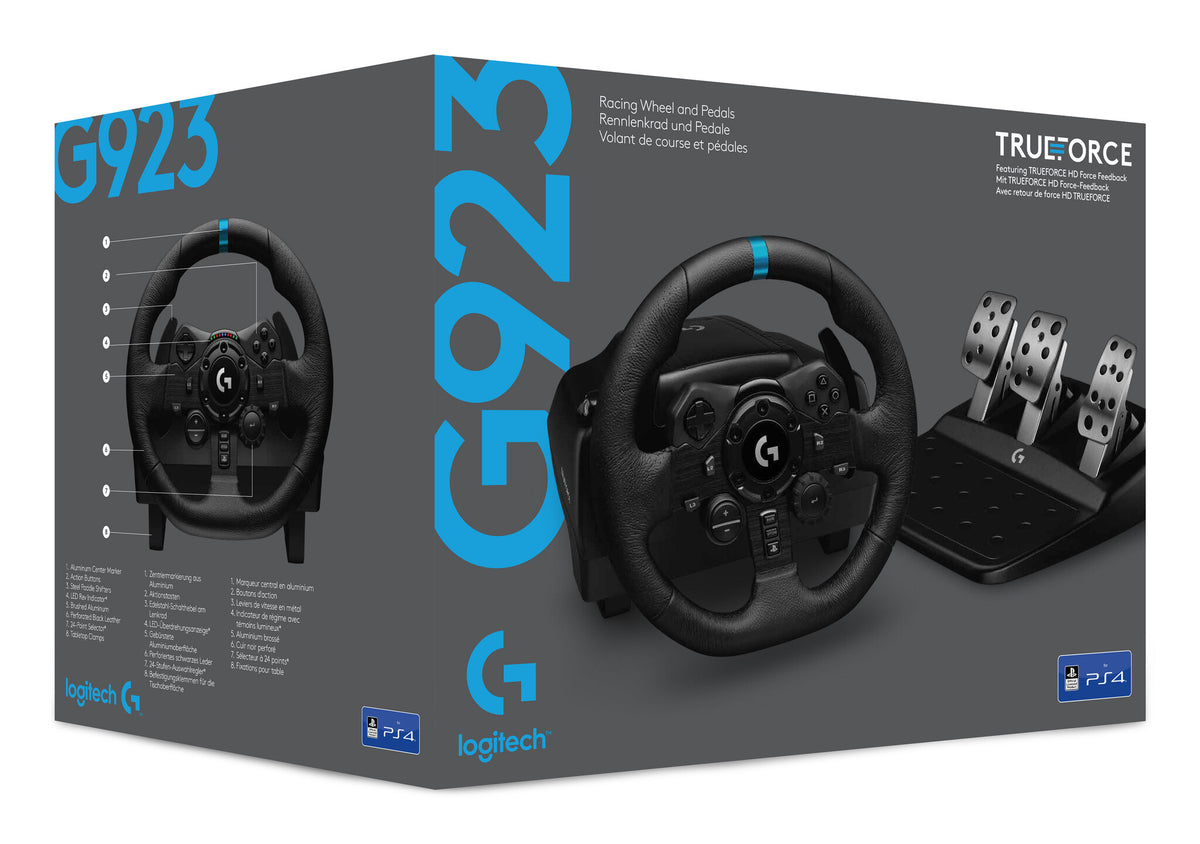 Logitech G G923 SE Black USB 2.0 Steering wheel + Pedals + Joystick PC, PlayStation 4, PlayStation 5