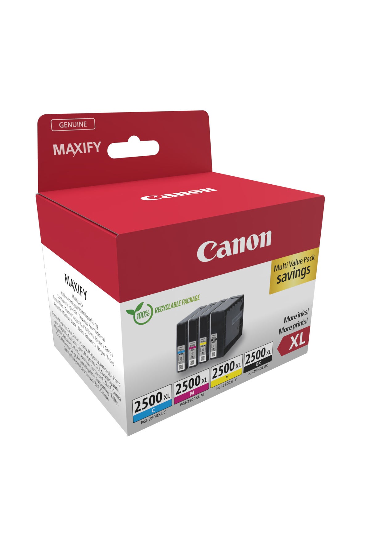 Canon 9254B010 blækpatron 4 stk Original Højt (XL) udbytte Sort, Blå, Magenta, Gul