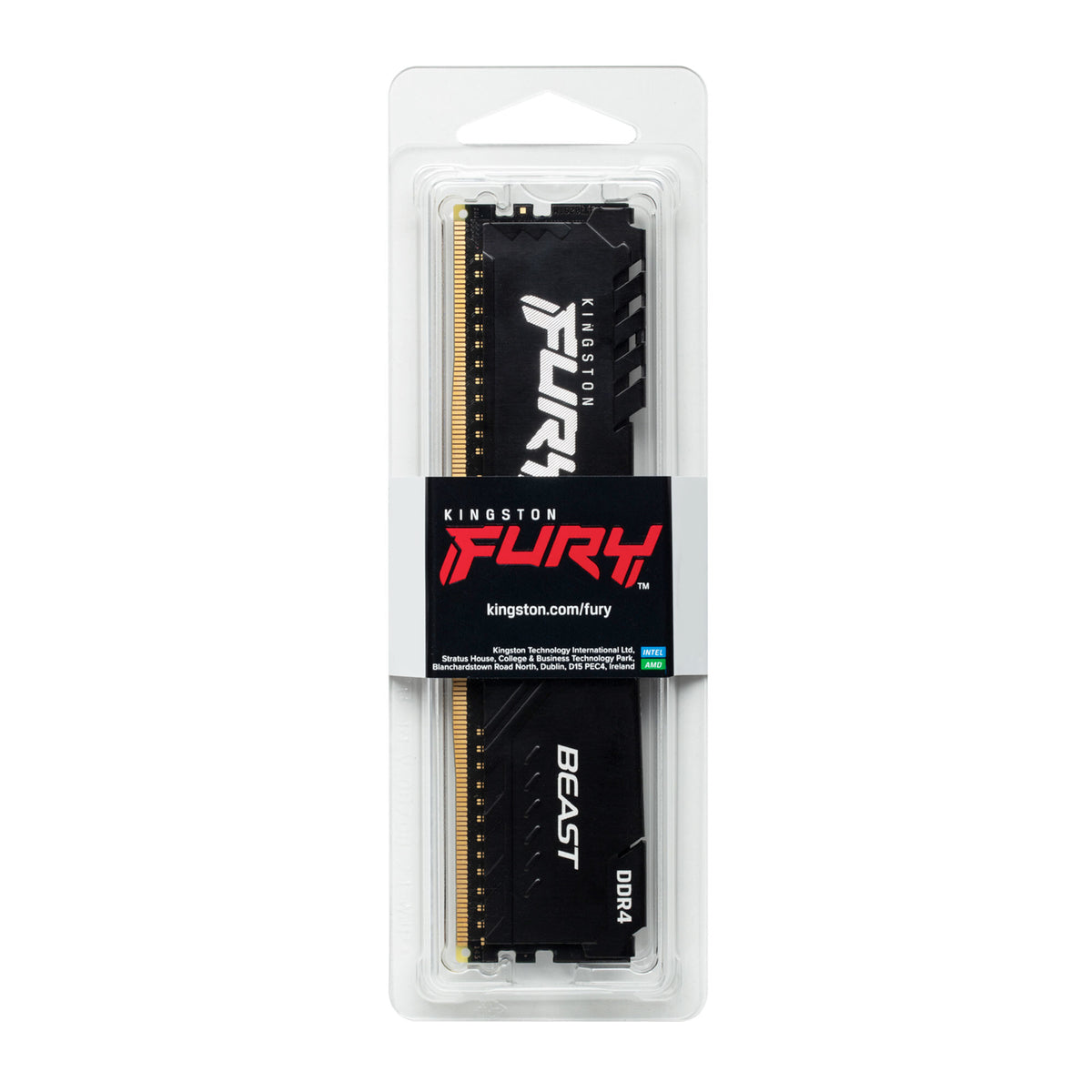 Kingston Technology FURY Beast 8GB 3200MT/s DDR4 CL16 DIMM Black