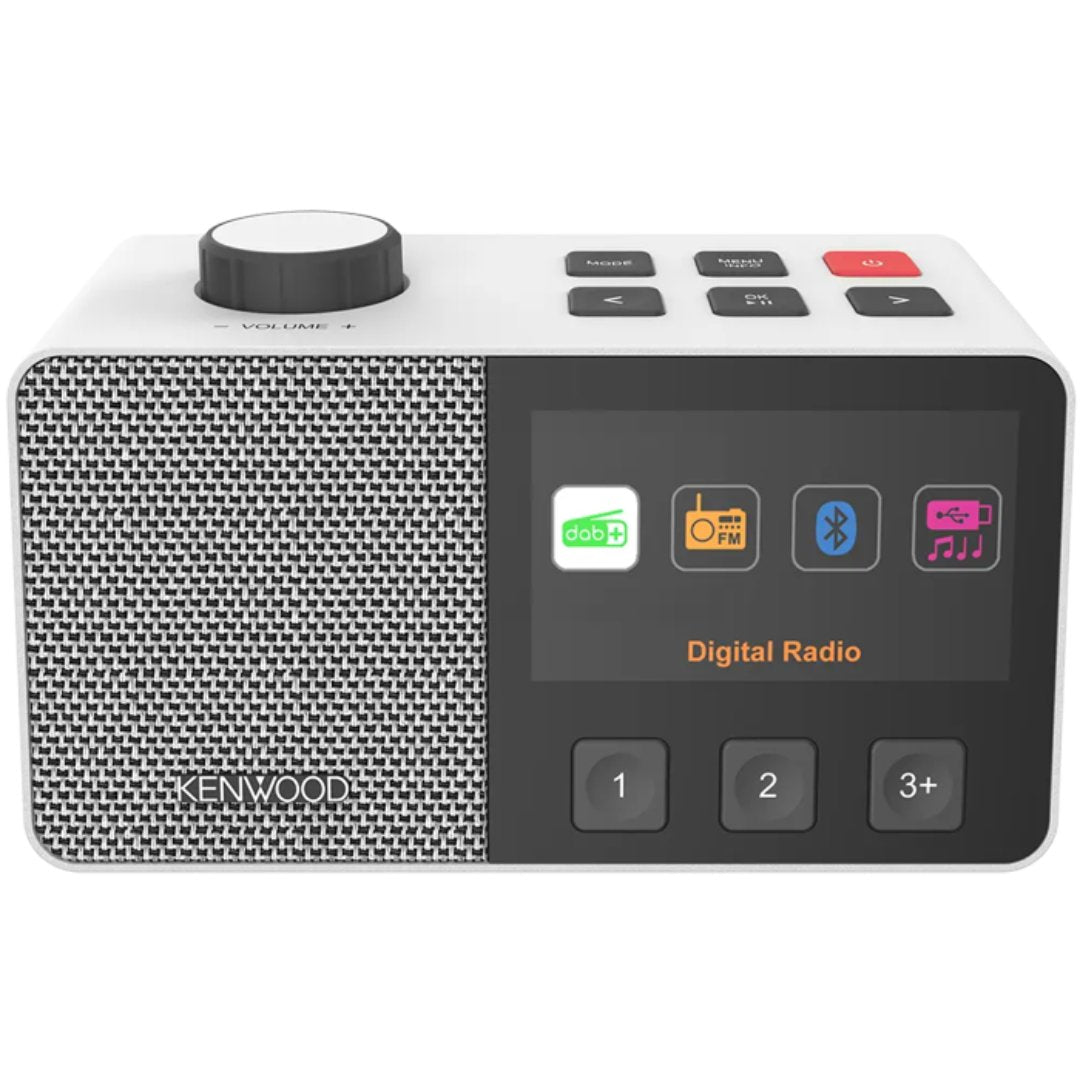 Kenwood CR-M70DAB-W DAB+/FM radio m/easy mode - hvid