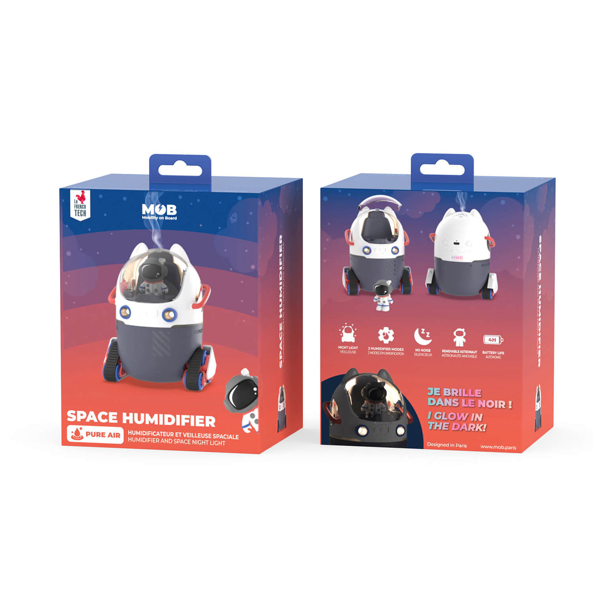 Mob Humidifier Humybot Incl Nightlight And Austonaut