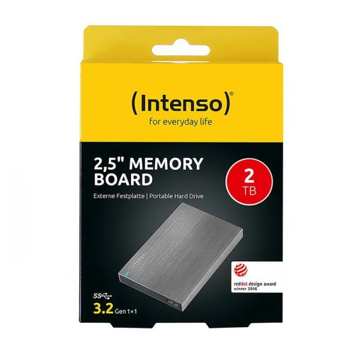 Intenso HDD Ekstern 2,5' 2TB USB 3.2, Aluminium EU (6028680)