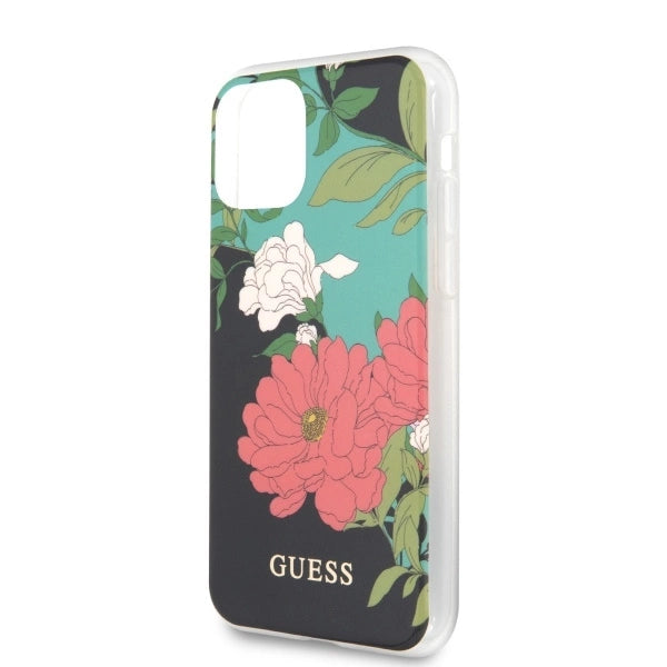 Guess GUHCN58IMLFL01 iPhone 11 Pro sort/sort N°1 Blomsterkollektion