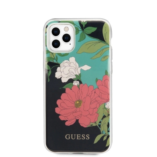 Guess GUHCN65IMLFL01 iPhone 11 Pro Max sort/sort N°1 Blomsterkollektion