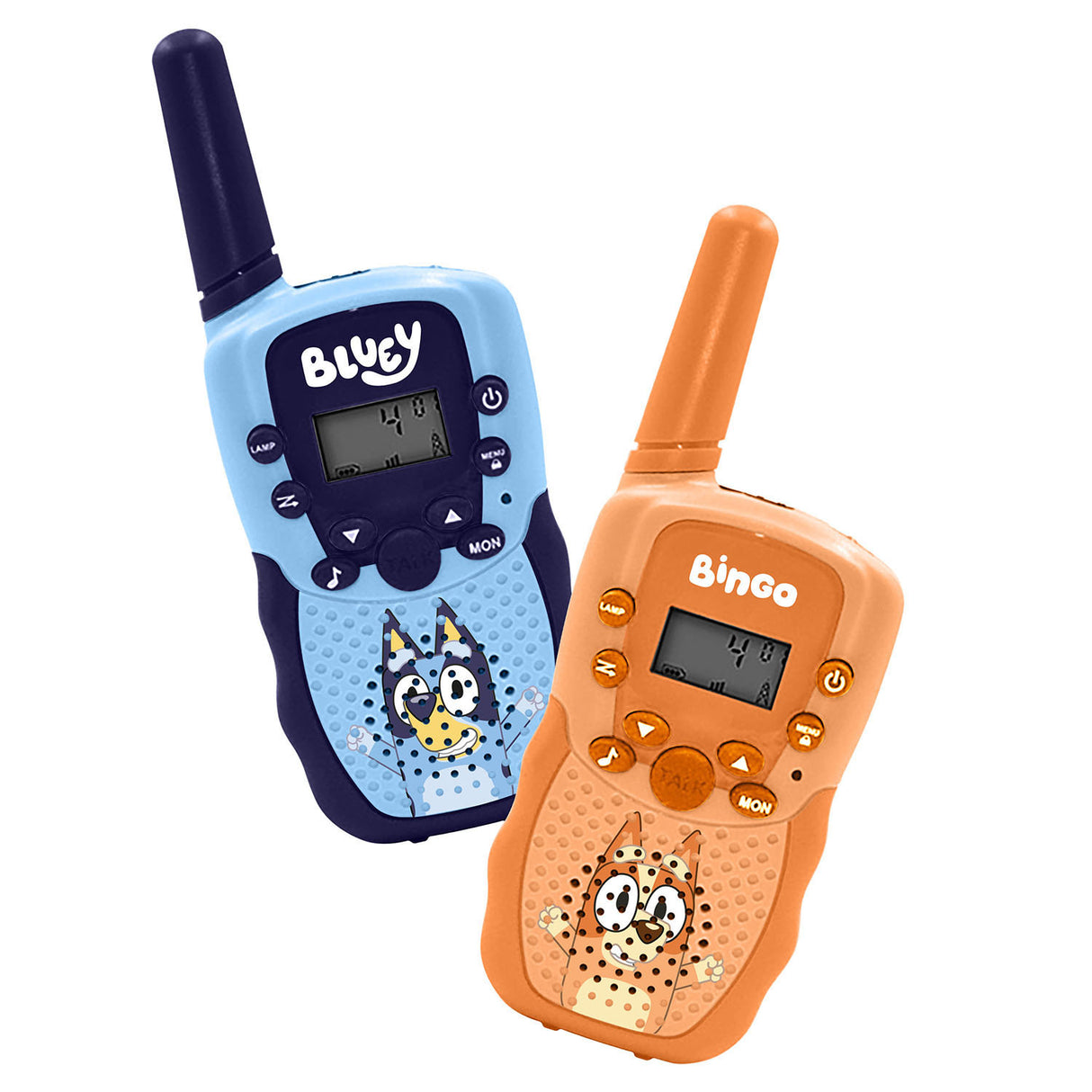 Bluey Digital Walkie Talkie Up To 1000m Range Lcd