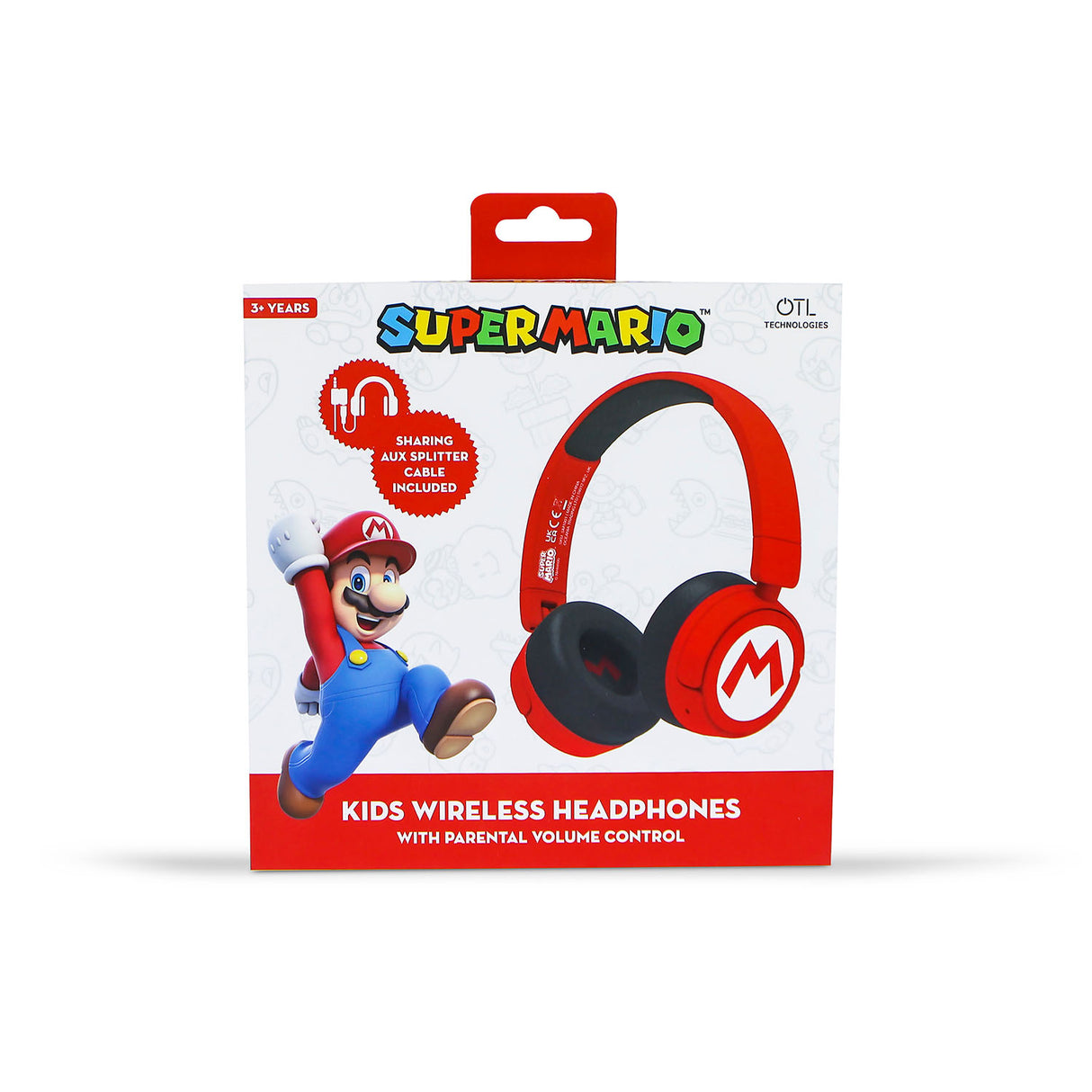Super Mario Headphone On Ear Wireless 85d B/95d B Sharing Aux