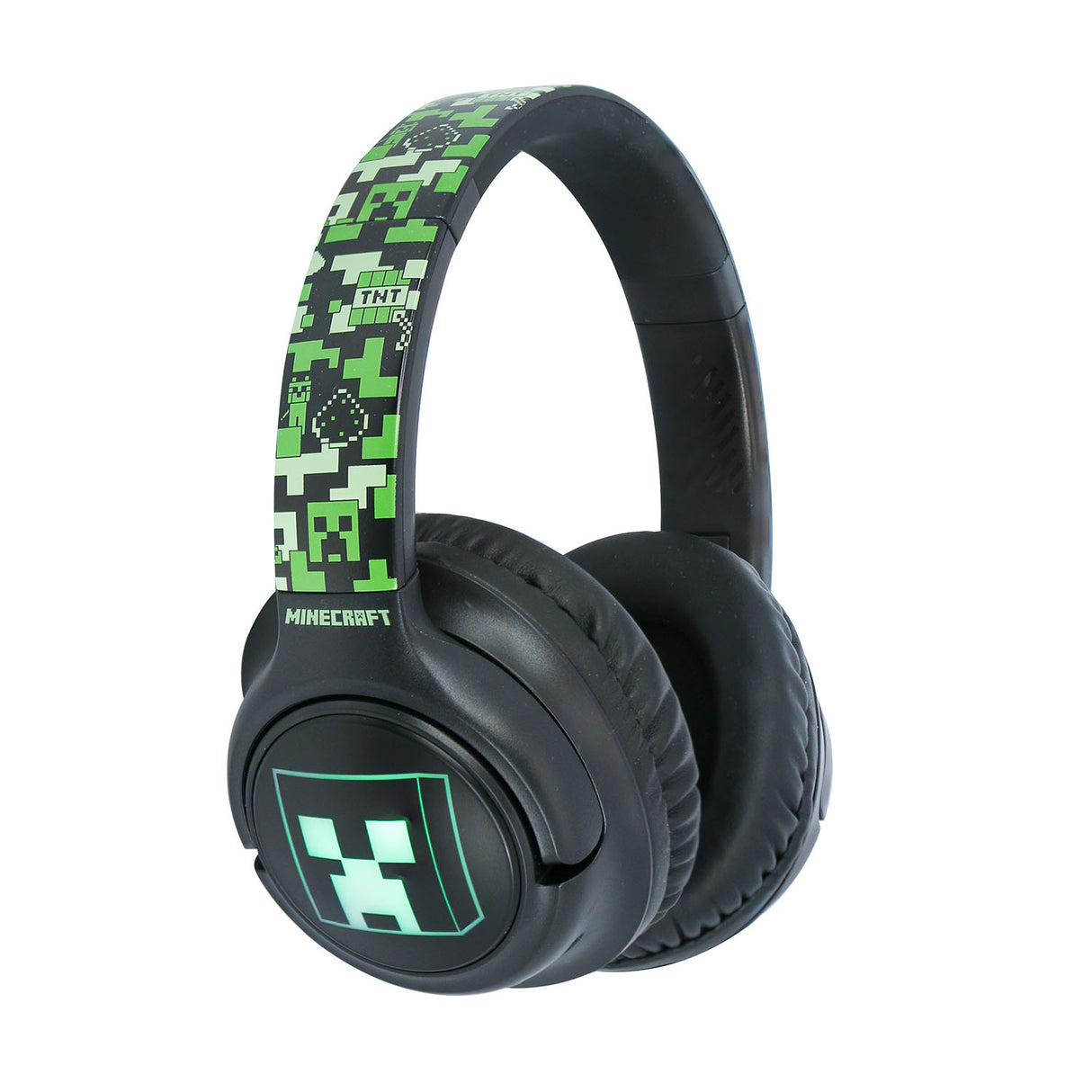 Minecraft Headphone Over Ear Wireless Led Light Sharing Aux