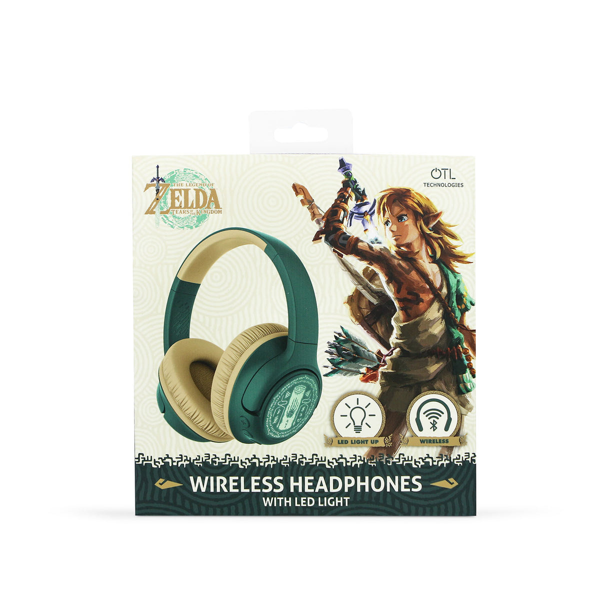 Zelda Headphone Over Ear Wireless Led Light Sharing Aux
