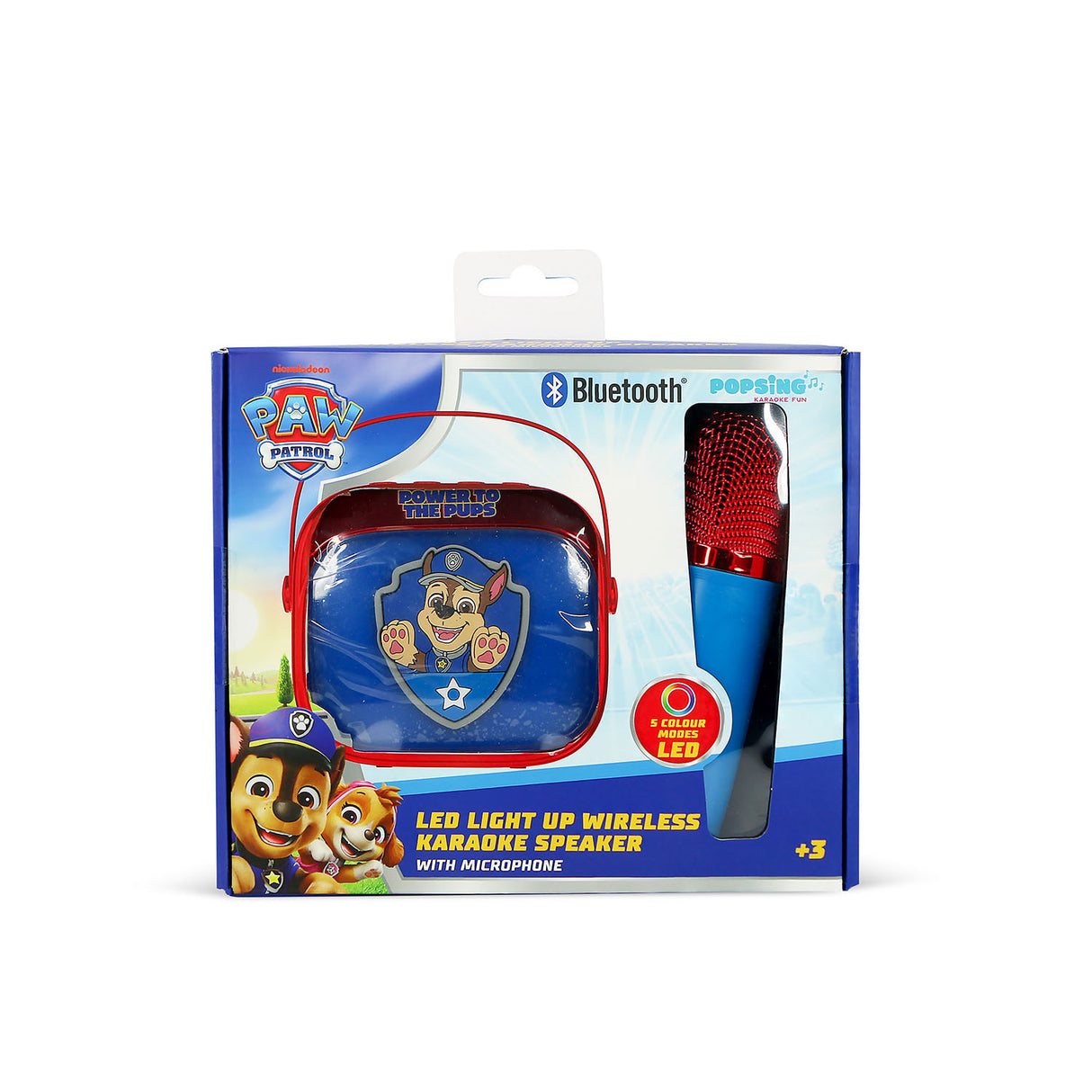Paw Patrol Karaoke Speaker Popsing With Microphone Led