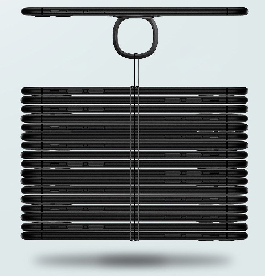 Baseus ultra-tynde selvklæbende ringholder telefonstativ grå (SUYB-0A)