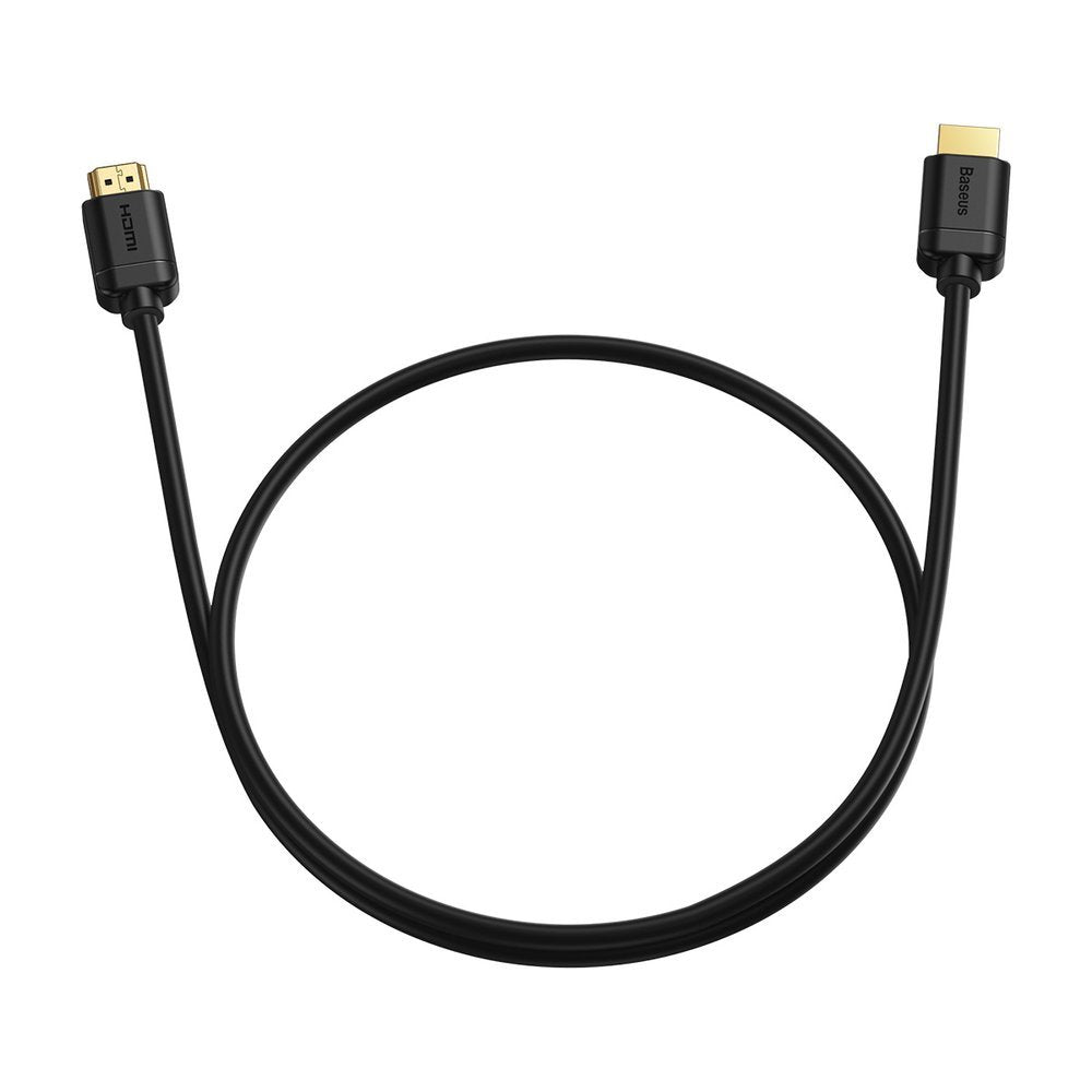 Baseus kabel HDMI 2.0 kabel 4K 60 Hz 3D HDR 18 Gbps 1 m sort (CAKGQ-A01)