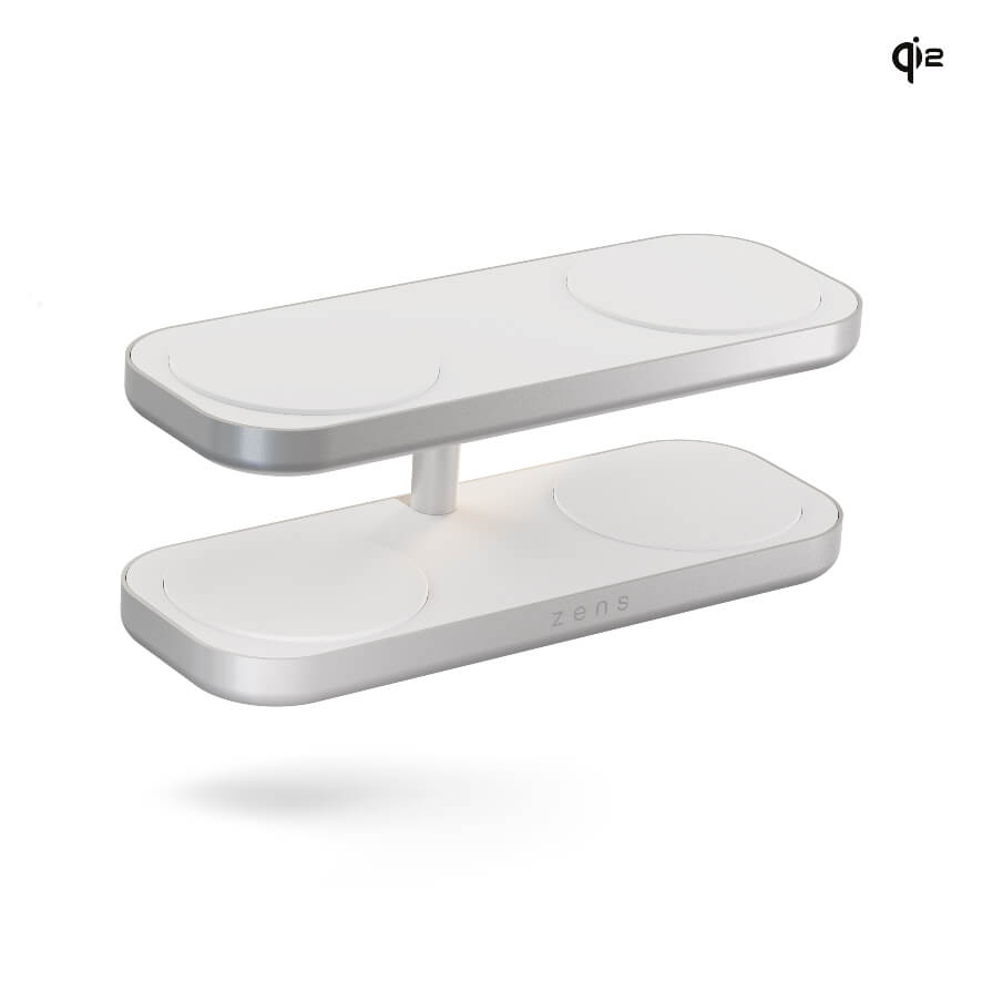 Zens Wireless Charger Quattro Pro 4 Qi2 White