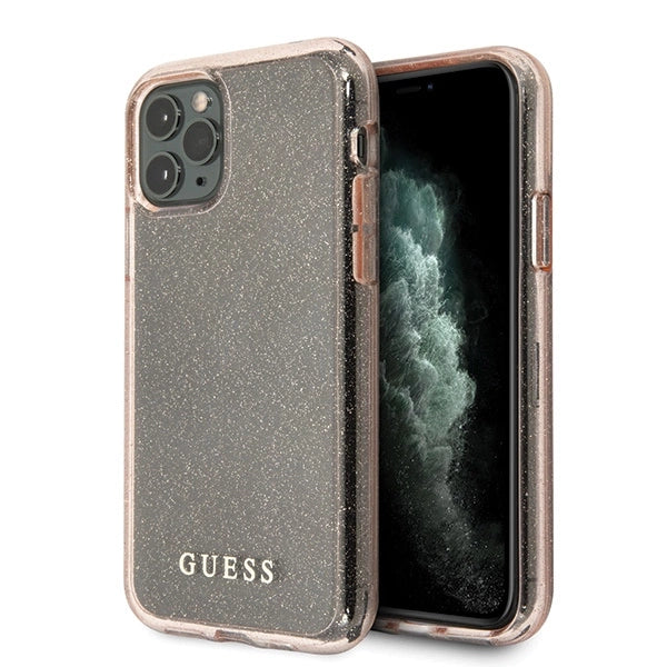 Guess GUHCN58PCGLPI iPhone 11 Pro pink/pink hårdkasse Glitter