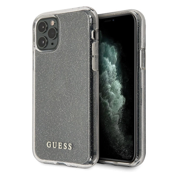 Guess GUHCN58PCGLSI iPhone 11 Pro sølv/sølv hard case Glitter