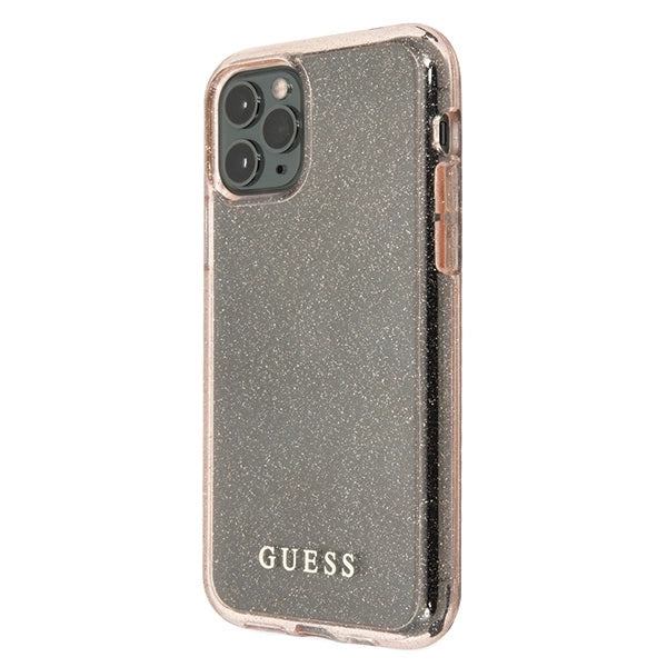 Guess GUHCN65PCGLPI iPhone 11 Pro Max pink/pink hårdkasse Glitter