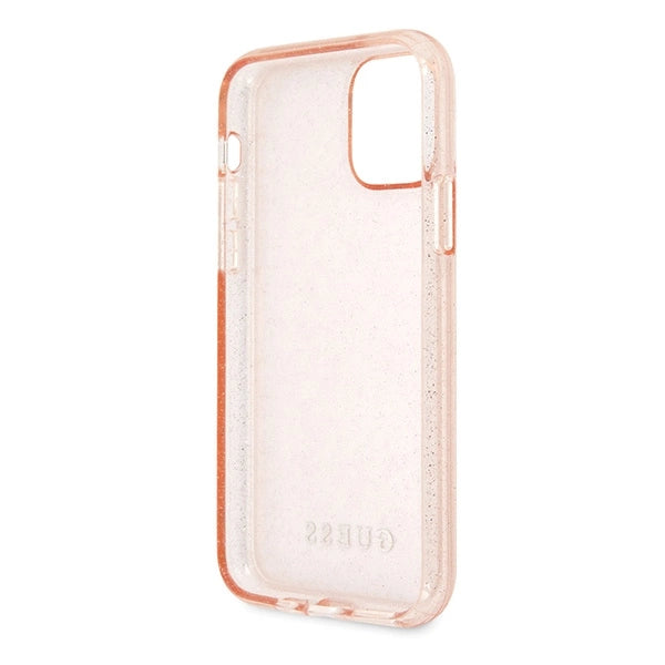 Guess GUHCN65PCGLPI iPhone 11 Pro Max pink/pink hårdkasse Glitter
