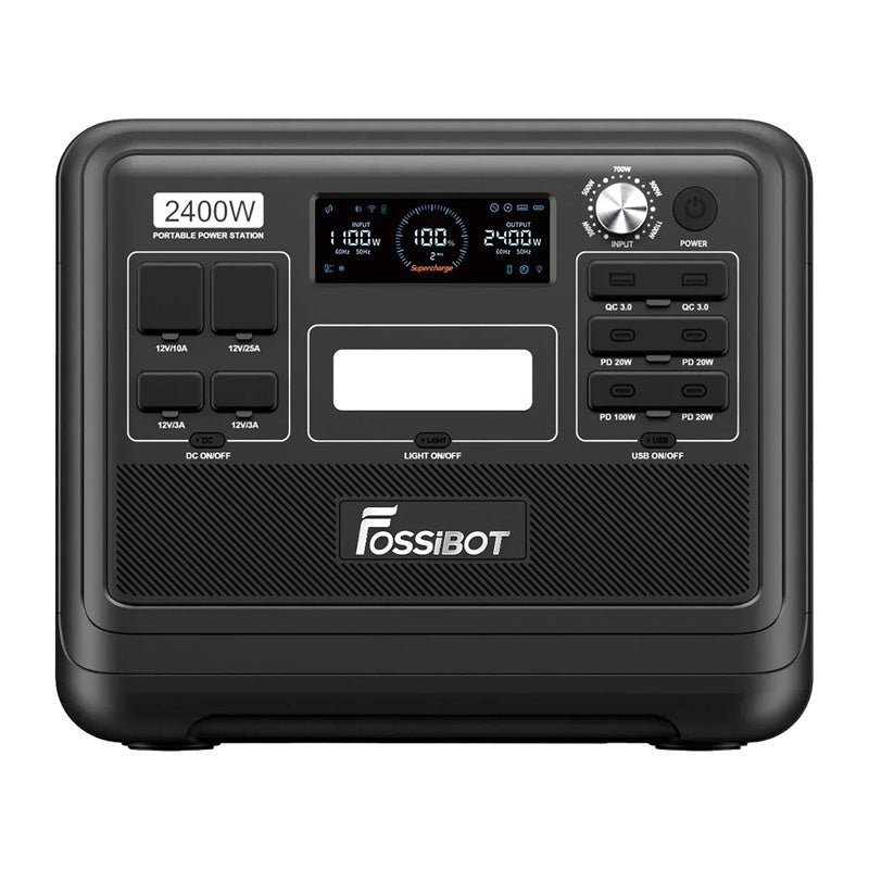 FOSSIBOT F2400 2400W opladningsstation (sort)