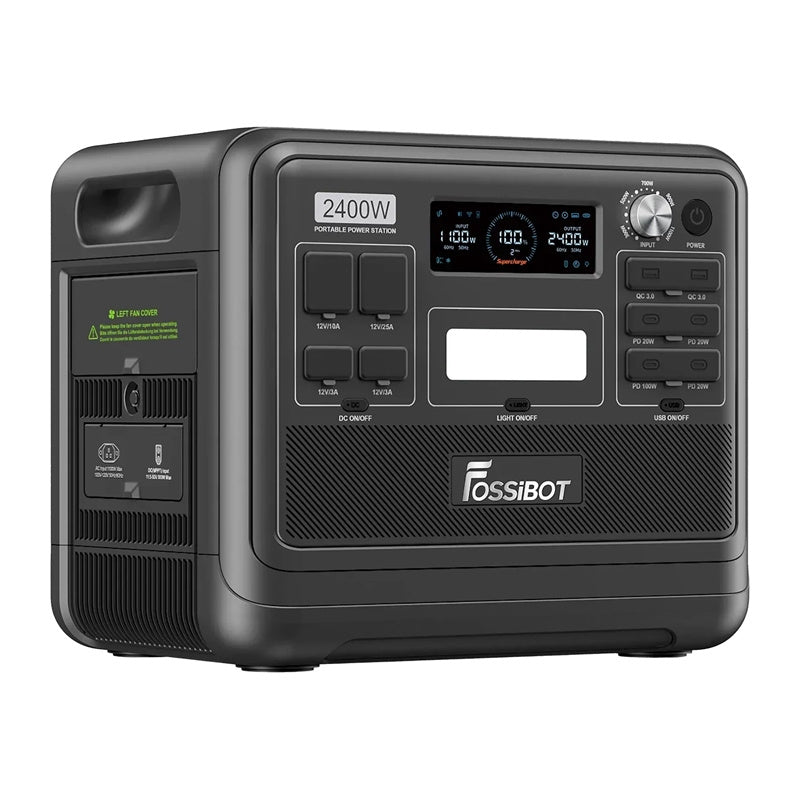 FOSSIBOT F2400 2400W opladningsstation (sort)