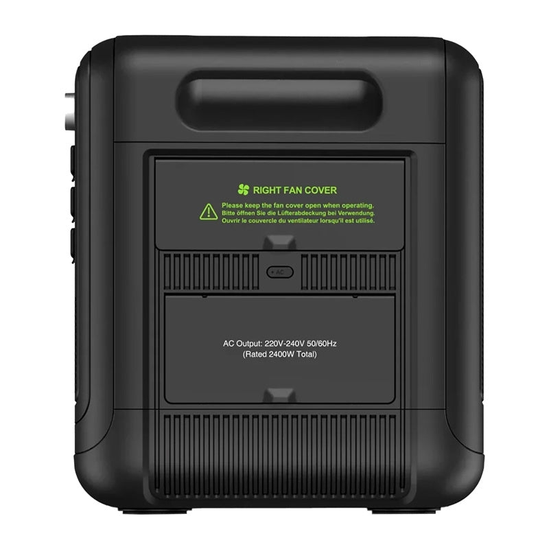 FOSSIBOT F2400 2400W Ladestation (sort)