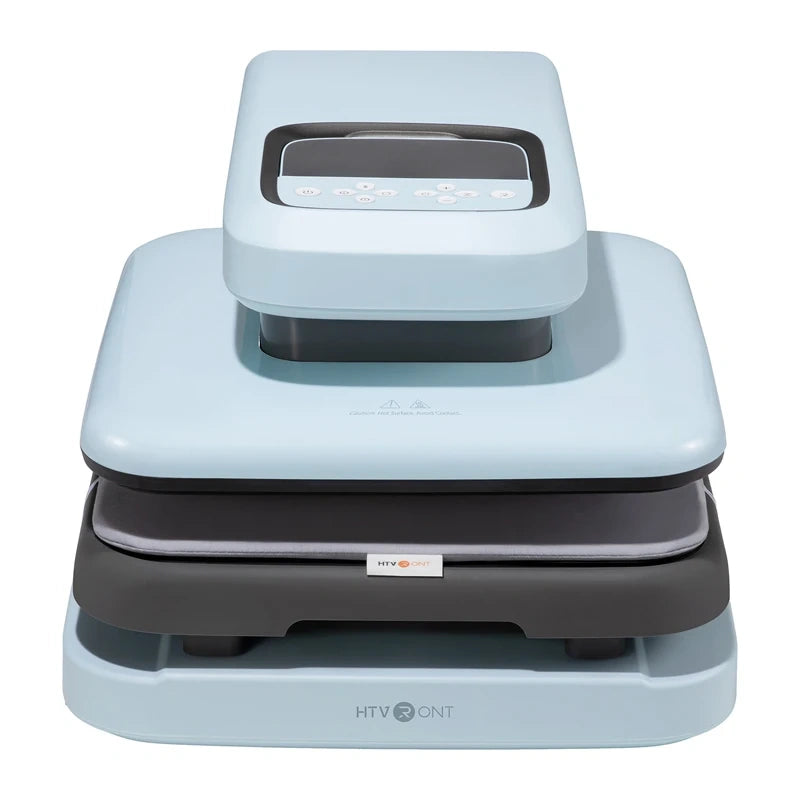 HTVRONT Auto 2 Digit Heat Transfer Press (Light Blue)