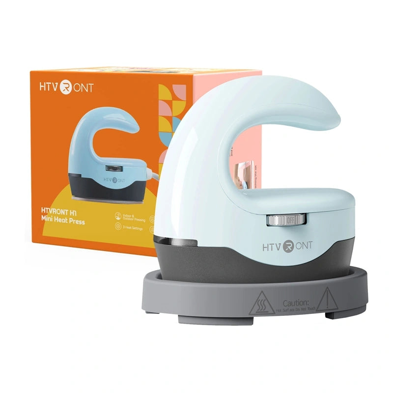 HTVRONT HPM02 Mini4 Heat Transfer Press (Light Blue)