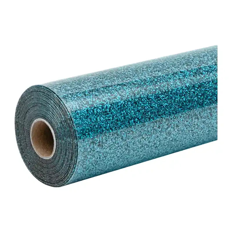 HTVRONT Glitter Heat Transfer Film, 30.5 cm x 90 cm (blue)