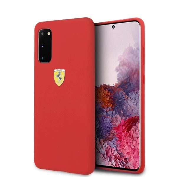 Ferrari Silicone Case til Samsung Galaxy S20 - Rød