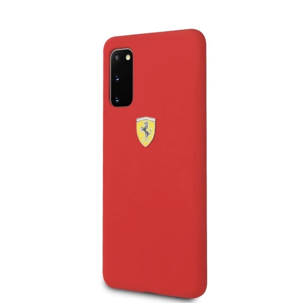 Ferrari Silicone Case til Samsung Galaxy S20 - Rød