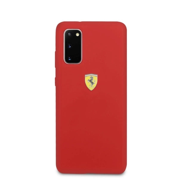 Ferrari Silicone Case til Samsung Galaxy S20 - Rød