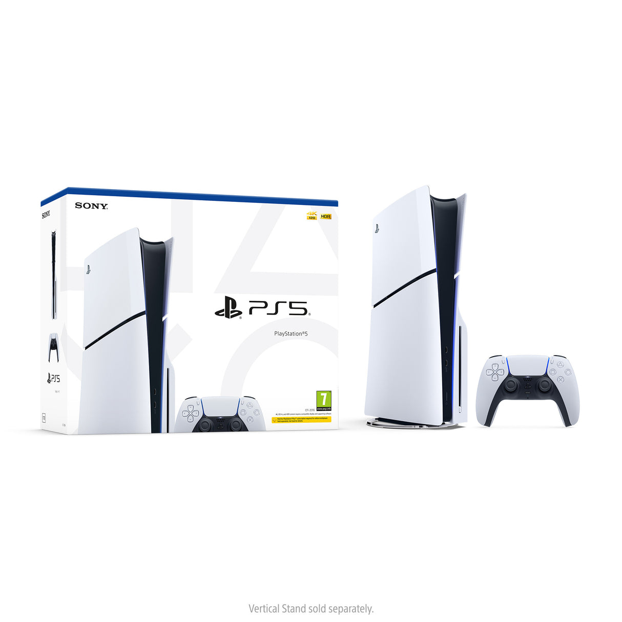 Sony Playstation 5 Slim 1 TB Wi-Fi Sort, Hvid