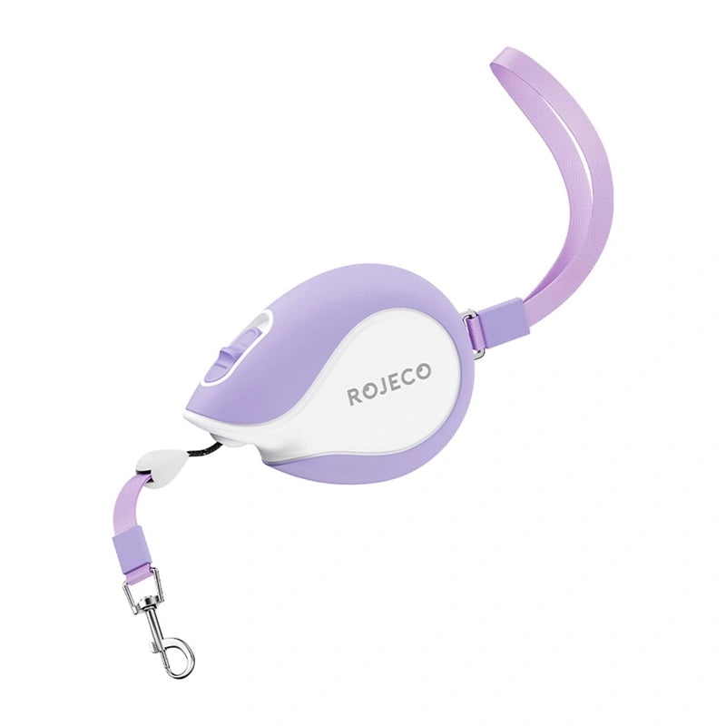 Tiltrækbar snor Rojeco Mini Pet 3m (lila)