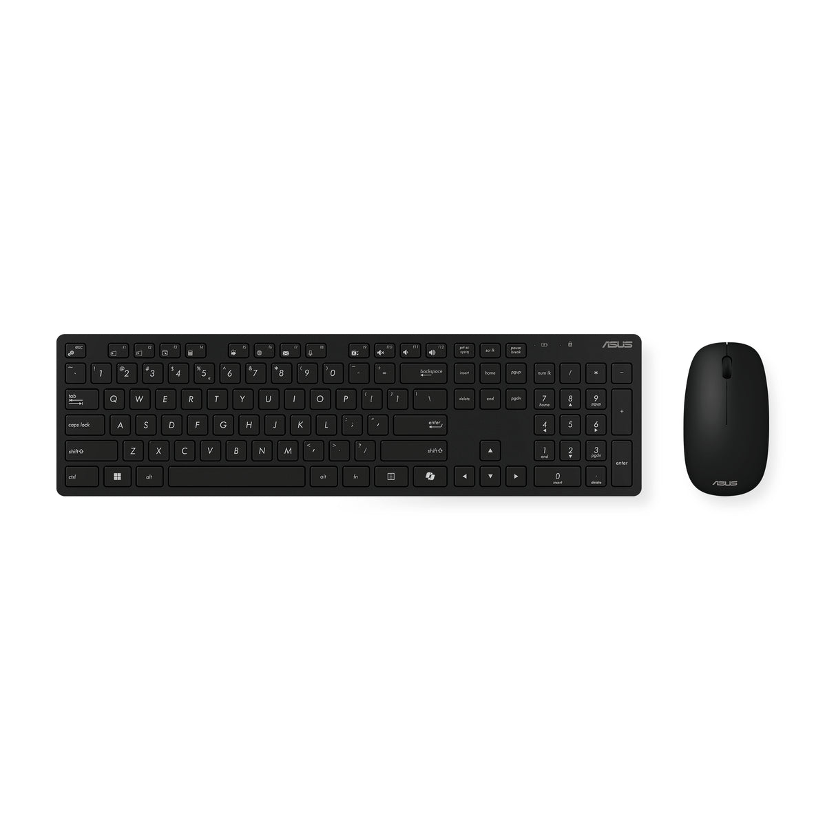 ASUS W5000 Wireless Keyboard and Mouse Set tastatur Mus inkluderet Universel RF trådløst Sort