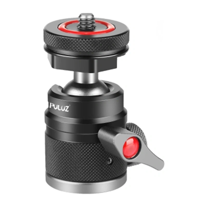 Puluz kuglehoved af aluminiumlegering med koldstøvlemaskine (sort)