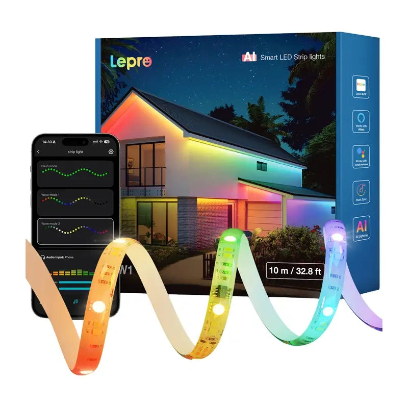 Lepro SW1 10m Wi-Fi Bluetooth RGBIC LED Strip