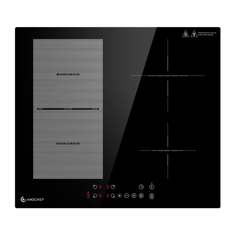 AMZCHEF CE-FS-I72S-FFDD07 4-zone induktionskokkeplade