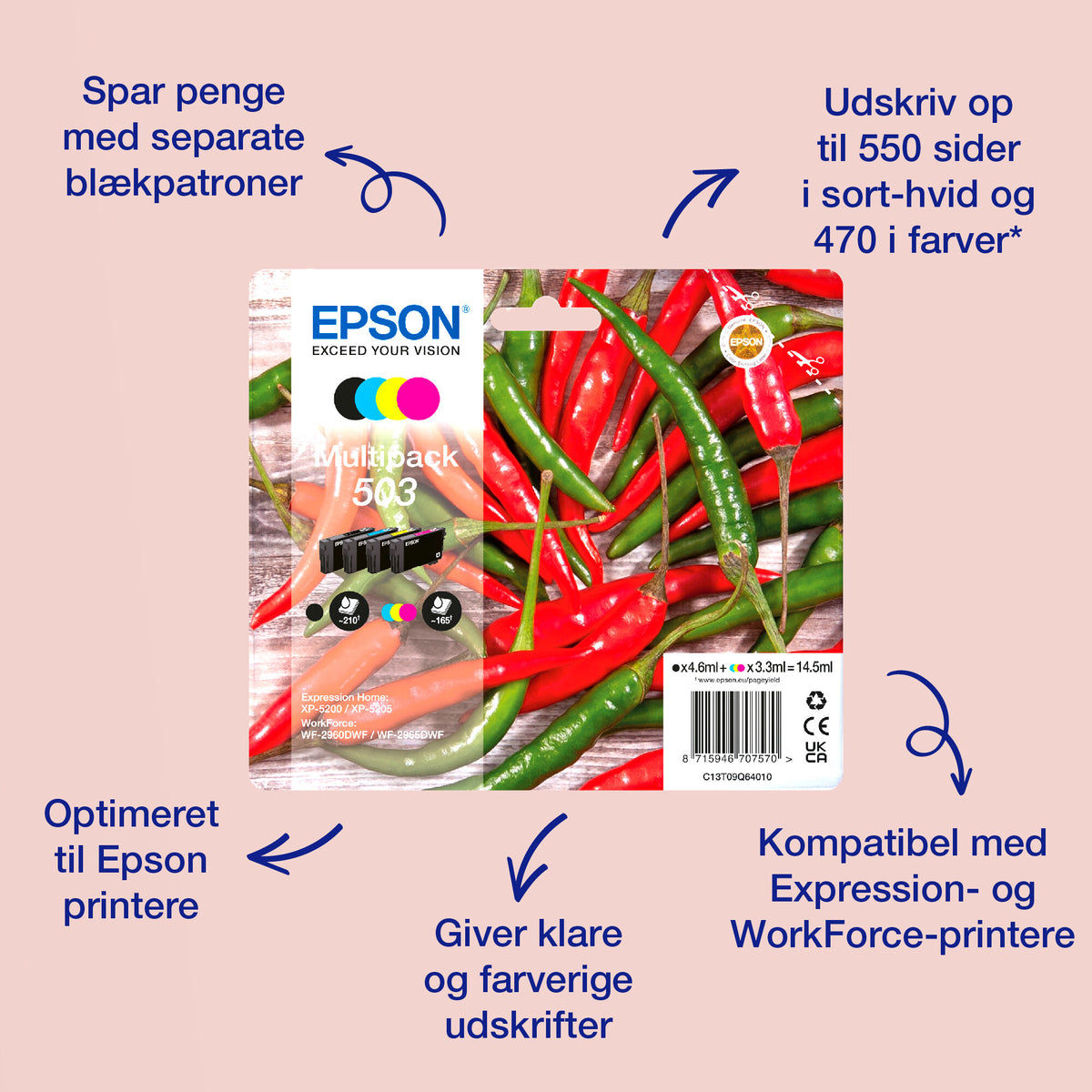 Epson Singlepack Cyan 503XL Ink